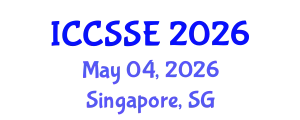 International Conference on Control Science and Systems Engineering (ICCSSE) May 04, 2026 - Singapore, Singapore