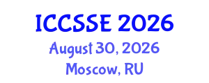 International Conference on Control Science and Systems Engineering (ICCSSE) August 30, 2026 - Moscow, Russia