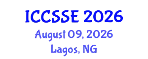 International Conference on Control Science and Systems Engineering (ICCSSE) August 09, 2026 - Lagos, Nigeria
