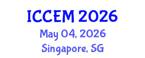 International Conference on Construction Engineering and Management (ICCEM) May 04, 2026 - Singapore, Singapore