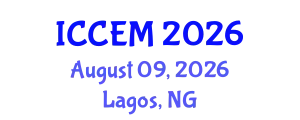 International Conference on Construction Engineering and Management (ICCEM) August 09, 2026 - Lagos, Nigeria