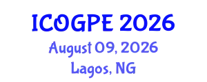 International Conference on Oil, Gas and Petrochemical Engineering (ICOGPE) August 09, 2026 - Lagos, Nigeria
