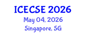 International Conference on Electrical, Computer and Systems Engineering (ICECSE) May 04, 2026 - Singapore, Singapore