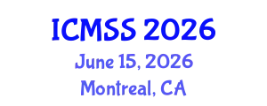 International Conference on Mathematical and Statistical Sciences (ICMSS) June 15, 2026 - Montreal, Canada