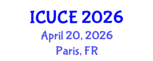 International Conference on Urban and Civil Engineering (ICUCE) April 20, 2026 - Paris, France
