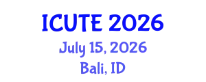 International Conference on Urban Transport and Environment (ICUTE) July 15, 2026 - Bali, Indonesia