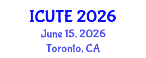 International Conference on Urban Transport and Environment (ICUTE) June 15, 2026 - Toronto, Canada