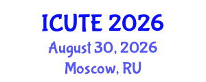 International Conference on Urban Transport and Environment (ICUTE) August 30, 2026 - Moscow, Russia