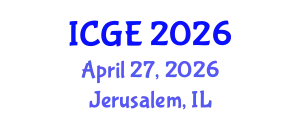International Conference on Geomatics Engineering (ICGE) April 27, 2026 - Jerusalem, Israel
