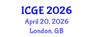 International Conference on Geomatics Engineering (ICGE) April 20, 2026 - London, United Kingdom
