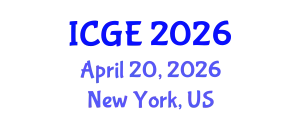 International Conference on Geomatics Engineering (ICGE) April 20, 2026 - New York, United States