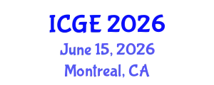 International Conference on Geomatics Engineering (ICGE) June 15, 2026 - Montreal, Canada