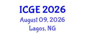International Conference on Geomatics Engineering (ICGE) August 09, 2026 - Lagos, Nigeria
