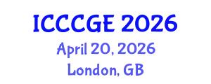 International Conference on Civil, Construction and Geological Engineering (ICCCGE) April 20, 2026 - London, United Kingdom