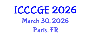 International Conference on Civil, Construction and Geological Engineering (ICCCGE) March 30, 2026 - Paris, France