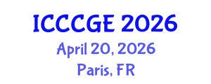 International Conference on Civil, Construction and Geological Engineering (ICCCGE) April 20, 2026 - Paris, France