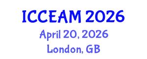 International Conference on Civil Engineering and Applied Mechanics (ICCEAM) April 20, 2026 - London, United Kingdom