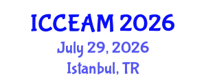 International Conference on Civil Engineering and Applied Mechanics (ICCEAM) July 29, 2026 - Istanbul, Turkey