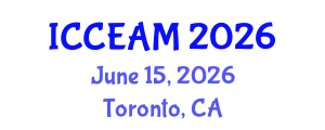 International Conference on Civil Engineering and Applied Mechanics (ICCEAM) June 15, 2026 - Toronto, Canada