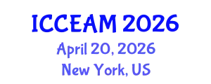 International Conference on Civil Engineering and Applied Mechanics (ICCEAM) April 20, 2026 - New York, United States