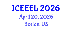 International Conference on e-Education and e-Learning (ICEEEL) April 20, 2026 - Boston, United States