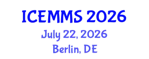International Conference on Economics, Marketing and Management Sciences (ICEMMS) July 22, 2026 - Berlin, Germany