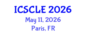 International Conference on Supply Chain and Logistics Engineering (ICSCLE) May 11, 2026 - Paris, France
