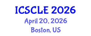 International Conference on Supply Chain and Logistics Engineering (ICSCLE) April 20, 2026 - Boston, United States