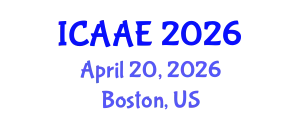 International Conference on Aerospace and Aviation Engineering (ICAAE) April 20, 2026 - Boston, United States