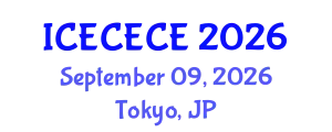 International Conference on Electrical, Computer, Electronics and Communication Engineering (ICECECE) September 09, 2026 - Tokyo, Japan