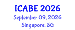 International Conference on Agricultural and Biological Engineering (ICABE) September 09, 2026 - Singapore, Singapore