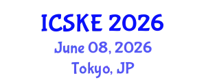 International Conference on Software and Knowledge Engineering (ICSKE) June 08, 2026 - Tokyo, Japan
