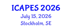 International Conference on Aerospace, Propulsion and Energy Sciences (ICAPES) July 15, 2026 - Stockholm, Sweden