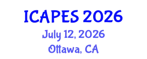 International Conference on Aerospace, Propulsion and Energy Sciences (ICAPES) July 12, 2026 - Ottawa, Canada
