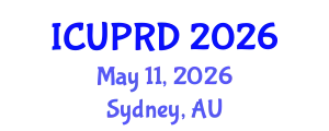International Conference on Urban Planning and Regional Development (ICUPRD) May 11, 2026 - Sydney, Australia