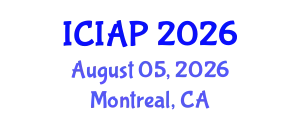 International Conference on Image Analysis and Processing (ICIAP) August 05, 2026 - Montreal, Canada