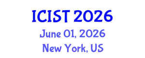 International Conference on Intelligent Systems and Technologies (ICIST) June 01, 2026 - New York, United States