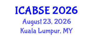 International Conference on Agricultural and Biological Systems Engineering (ICABSE) August 23, 2026 - Kuala Lumpur, Malaysia