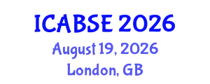 International Conference on Agricultural and Biological Systems Engineering (ICABSE) August 19, 2026 - London, United Kingdom