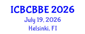 International Conference on Bioinformatics, Computational Biology and Biomedical Engineering (ICBCBBE) July 19, 2026 - Helsinki, Finland