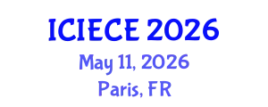 International Conference on Information, Electronic and Communications Engineering (ICIECE) May 11, 2026 - Paris, France
