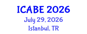 International Conference on Architectural and Building Engineering (ICABE) July 29, 2026 - Istanbul, Turkey