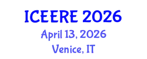 International Conference on Environmental and Earth Resources Engineering (ICEERE) April 13, 2026 - Venice, Italy