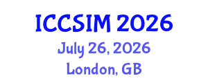 International Conference on Computer Science and Information Management (ICCSIM) July 26, 2026 - London, United Kingdom
