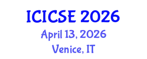 International Conference on Intelligent Control Systems Engineering (ICICSE) April 13, 2026 - Venice, Italy