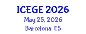 International Conference on Earthquake and Geological Engineering (ICEGE) May 25, 2026 - Barcelona, Spain
