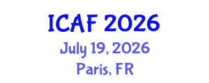 International Conference on Accounting and Finance (ICAF) July 19, 2026 - Paris, France