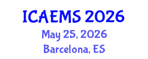 International Conference on Applied Economics and Management Sciences (ICAEMS) May 25, 2026 - Barcelona, Spain