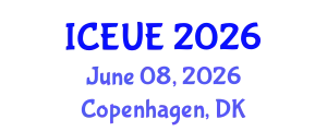 International Conference on Environmental and Urban Engineering (ICEUE) June 08, 2026 - Copenhagen, Denmark