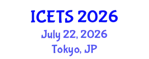 International Conference on Environmental and Territorial Sciences (ICETS) July 22, 2026 - Tokyo, Japan